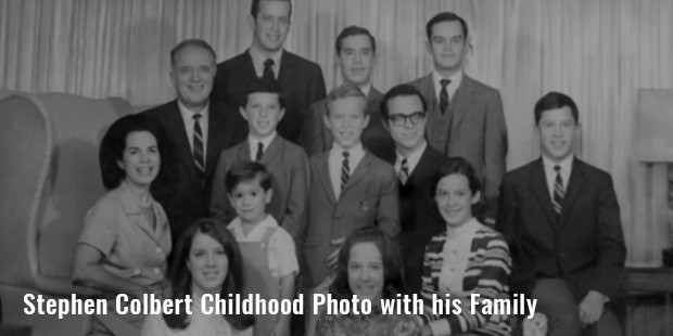 stephen colbert childhood photo with hisfamily