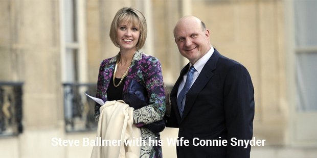 steve ballmer with his wife connie snyder