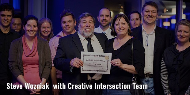 steve wozniak  with creative intersection team