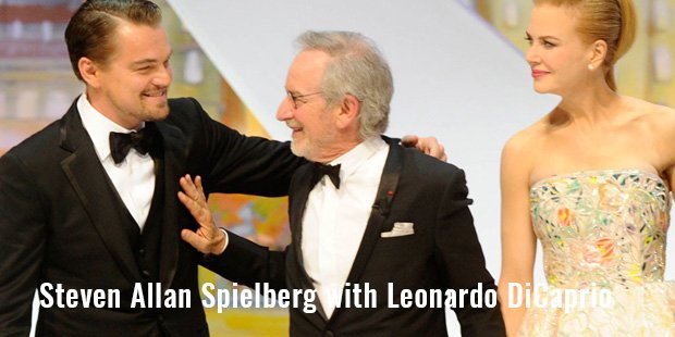 steven allan spielberg with leonardo dicaprio