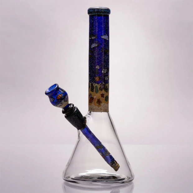 strobel glass   12 aquatic themed bong