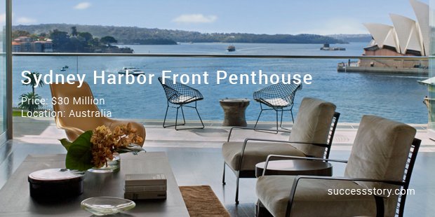 sydney harbor front penthouse