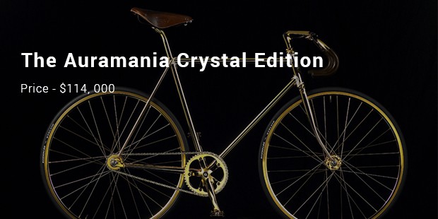 the auramania crystal edition – gold bike