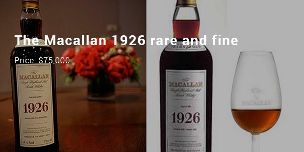 the macallan 1926 rare and fine