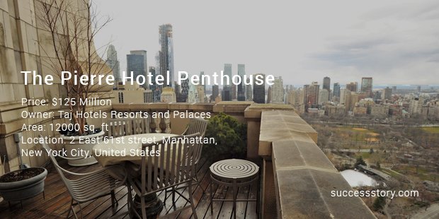 the pierre hotel penthouse