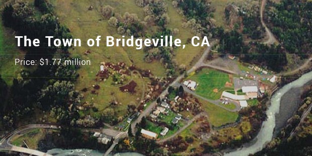 the town of bridgeville, ca