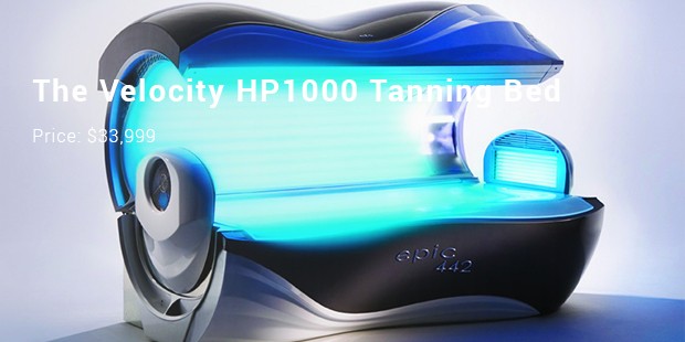 The Velocity HP1000 Tanning Bed