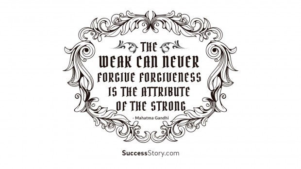 the weak can never forgi