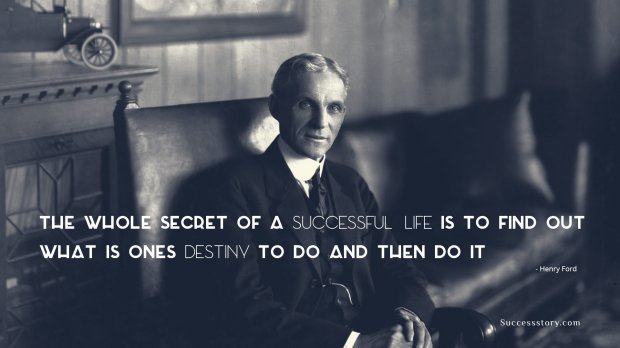 The whole secret of a successful 