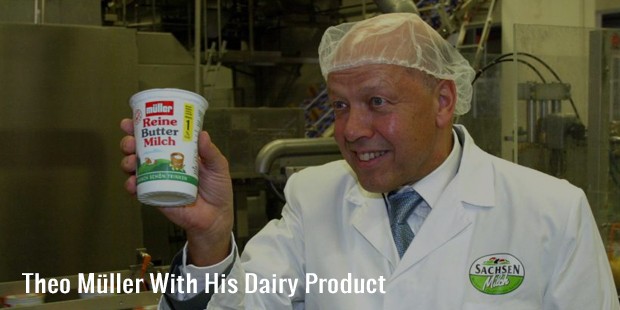 theo müller with his dairy product