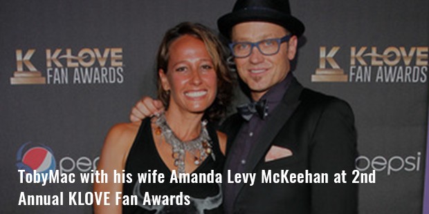 tobymac with his wife amanda levy mckeehan at 2nd