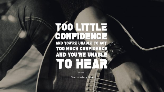 Too little confidence