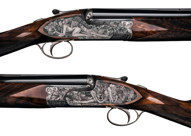 torcoli engraved fabbri over   under shotgun trio 1