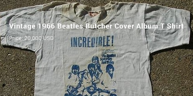 vintage 1966 beatles butcher cover album t shirt