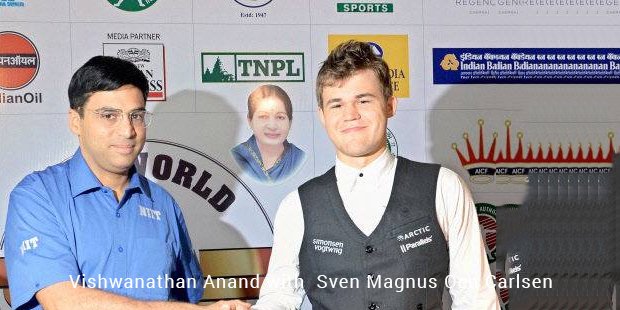 vishwanathan anand with sven magnus oen carlsen