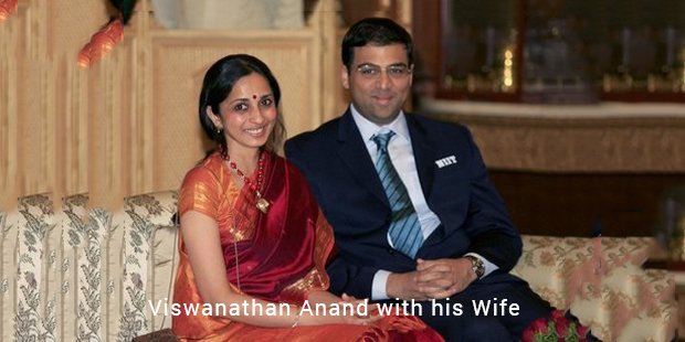 Viswanathan Anand with his wife