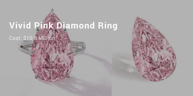 vivid pink diamond ring