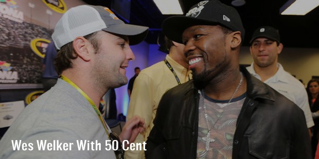 wes welker with 50 cent