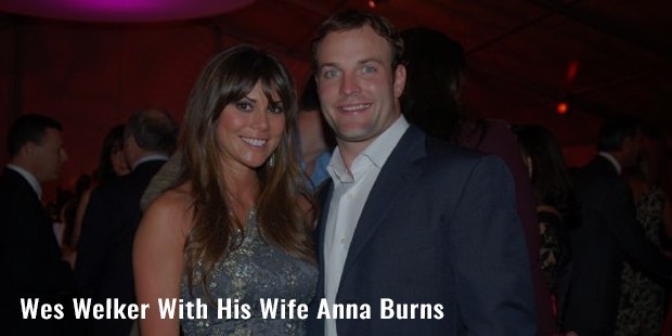 wes welker with his wife anna burns