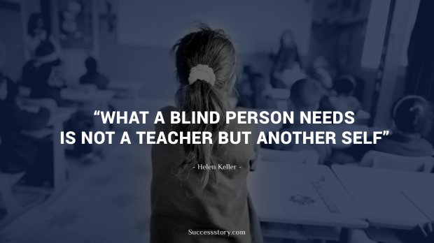 What a blind person needs 