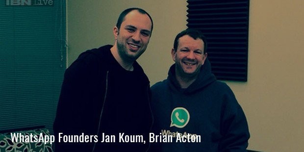 whatsapp founders jan koum, brian acton