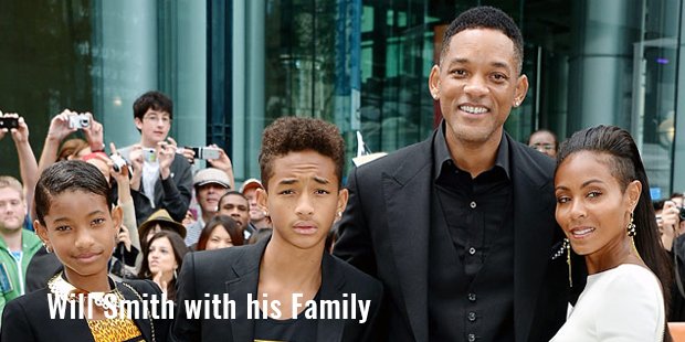 will smith with his family