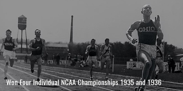 won four individual ncaa championships 1935 and 1936 2