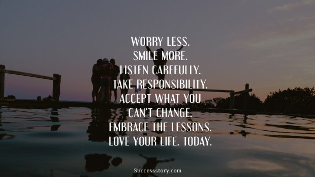 Worry less