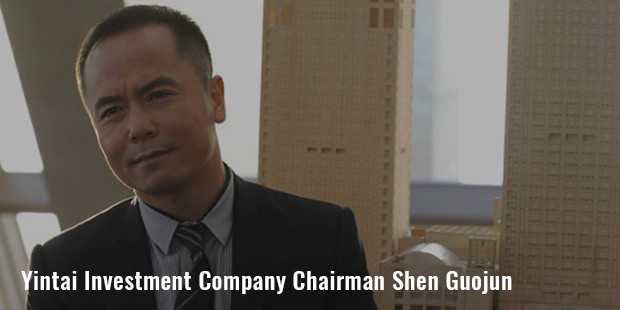 yintai investment company chairman shen guojun