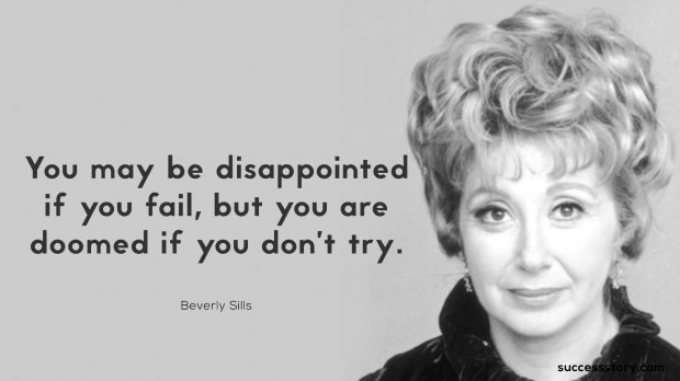 You may be disappointed if you fail