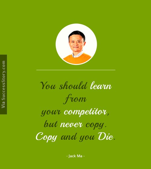 You should learn from your competitor