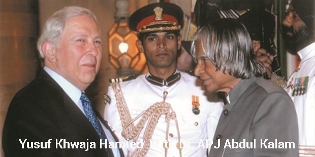 Yusuf Khwaja Hamied with  abdul kalam