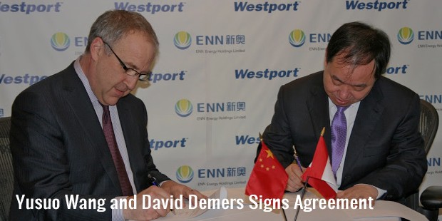 yusuo wang and david demers signs agreement