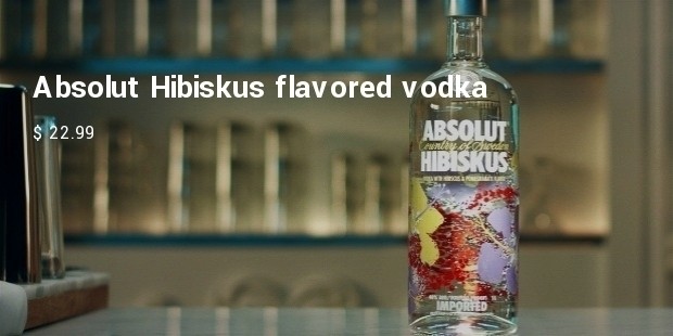 absolut hibiskus flavored vodka