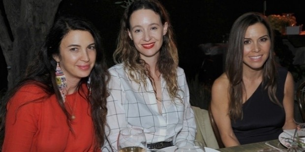 actress shiva rose, designers jenni kayne and monique lhuillier attend feed supper with lauren bush
