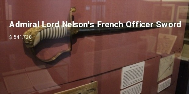 admiral lord nelsons french officer sword