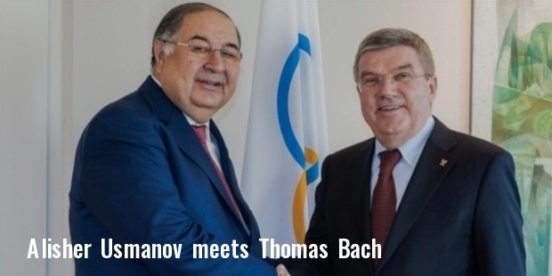 alisher usmanov meets ioc president thomas bach