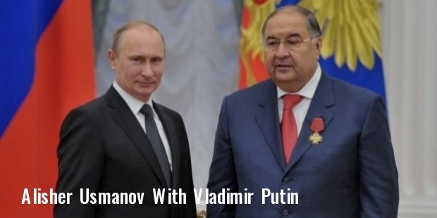 alisher usmanov with vladimir putin