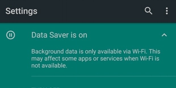 andorid nougat data saver