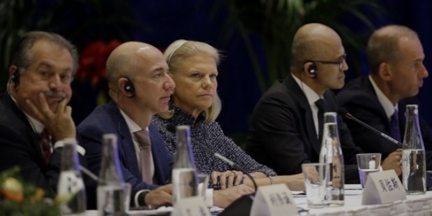 andrew liveris, jeff bezos, satya nadella, dennis muilenburg, virginia rometty