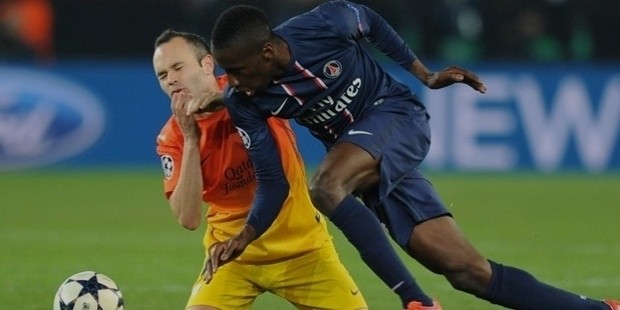 andrs iniesta  fc barcelona    blaise matuidi