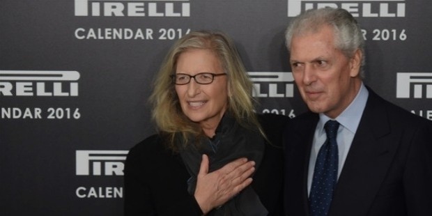 annie leibovitz and marco tronchetti provera attend a photocal