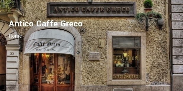 antico caff greco, rome