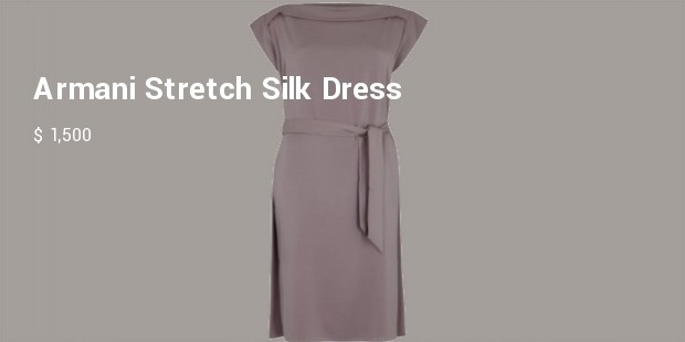 armani stretch silk dress