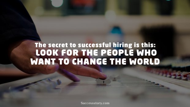 The secret to successful