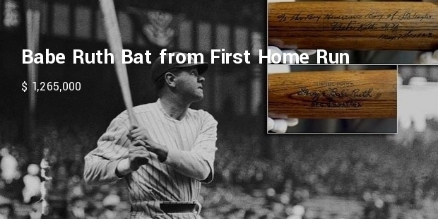 babe ruth bat from first home run at yankee stadium  1923 