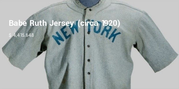 babe ruth jersey   circa 1920   