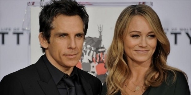 ben stiller and his wife christine taylor 