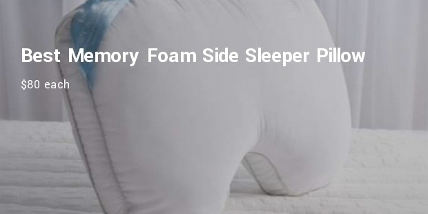 best memory foam side sleeper pillow