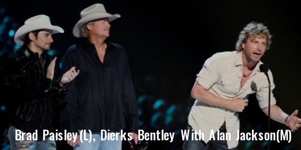 brad paisley, dierks bentley, alan jackson